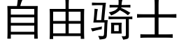 自由骑士 (黑体矢量字库)