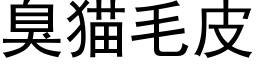 臭貓毛皮 (黑體矢量字庫)