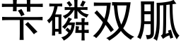 苄磷双胍 (黑体矢量字库)