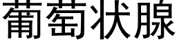 葡萄狀腺 (黑體矢量字庫)