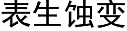 表生蚀变 (黑体矢量字库)