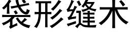 袋形縫術 (黑體矢量字庫)