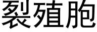 裂殖胞 (黑体矢量字库)