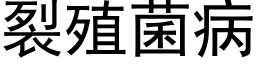 裂殖菌病 (黑体矢量字库)