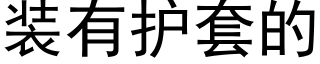 装有护套的 (黑体矢量字库)