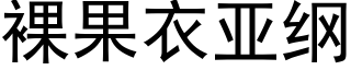 裸果衣亚纲 (黑体矢量字库)