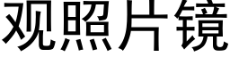 观照片镜 (黑体矢量字库)