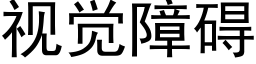 視覺障礙 (黑體矢量字庫)