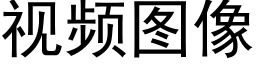 视频图像 (黑体矢量字库)