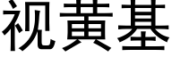 視黃基 (黑體矢量字庫)