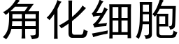 角化細胞 (黑體矢量字庫)