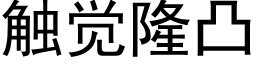 觸覺隆凸 (黑體矢量字庫)