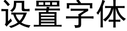 设置字体 (黑体矢量字库)