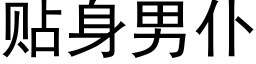 贴身男仆 (黑体矢量字库)