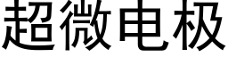 超微电极 (黑体矢量字库)