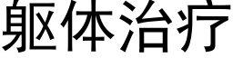 躯体治疗 (黑体矢量字库)