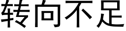 转向不足 (黑体矢量字库)