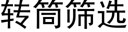 转筒筛选 (黑体矢量字库)