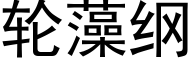 轮藻纲 (黑体矢量字库)