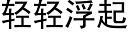 輕輕浮起 (黑體矢量字庫)