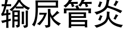 輸尿管炎 (黑體矢量字庫)