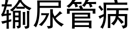 輸尿管病 (黑體矢量字庫)