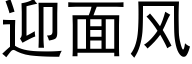 迎面风 (黑体矢量字库)