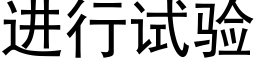 进行试验 (黑体矢量字库)