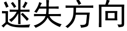 迷失方向 (黑體矢量字庫)