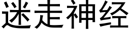 迷走神经 (黑体矢量字库)