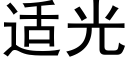 适光 (黑體矢量字庫)