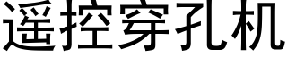 遥控穿孔机 (黑体矢量字库)