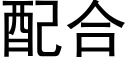 配合 (黑體矢量字庫)