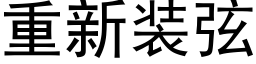 重新裝弦 (黑體矢量字庫)