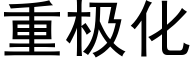 重極化 (黑體矢量字庫)