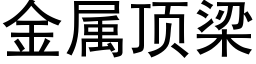 金属顶梁 (黑体矢量字库)