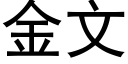 金文 (黑体矢量字库)