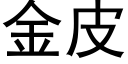 金皮 (黑體矢量字庫)