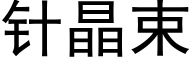 针晶束 (黑体矢量字库)