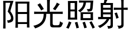 阳光照射 (黑体矢量字库)