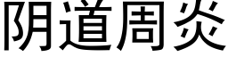 阴道周炎 (黑体矢量字库)