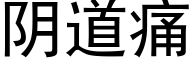 阴道痛 (黑体矢量字库)