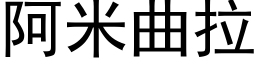 阿米曲拉 (黑體矢量字庫)