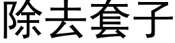 除去套子 (黑體矢量字庫)