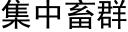 集中畜群 (黑体矢量字库)