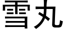 雪丸 (黑体矢量字库)