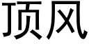 顶风 (黑体矢量字库)