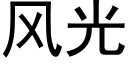 風光 (黑體矢量字庫)