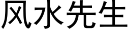 风水先生 (黑体矢量字库)