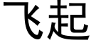 飛起 (黑體矢量字庫)